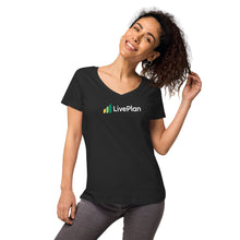 Load image into Gallery viewer, LivePlan: Women’s Fitted V-Neck T-Shirt