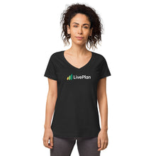 Load image into Gallery viewer, LivePlan: Women’s Fitted V-Neck T-Shirt
